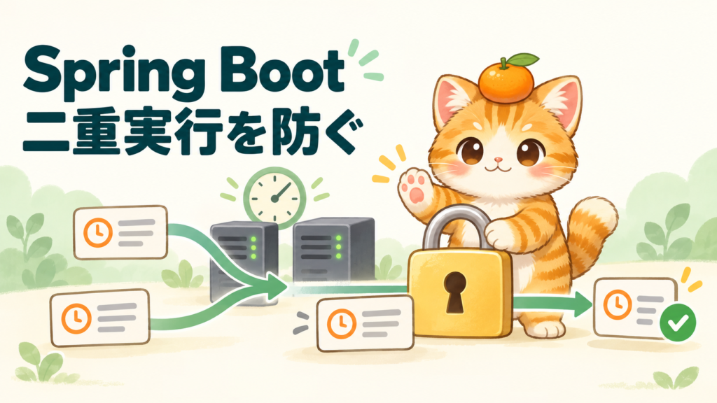 Spring Bootの定期処理で二重実行を防ぐ方法｜単体・複数台構成の対策