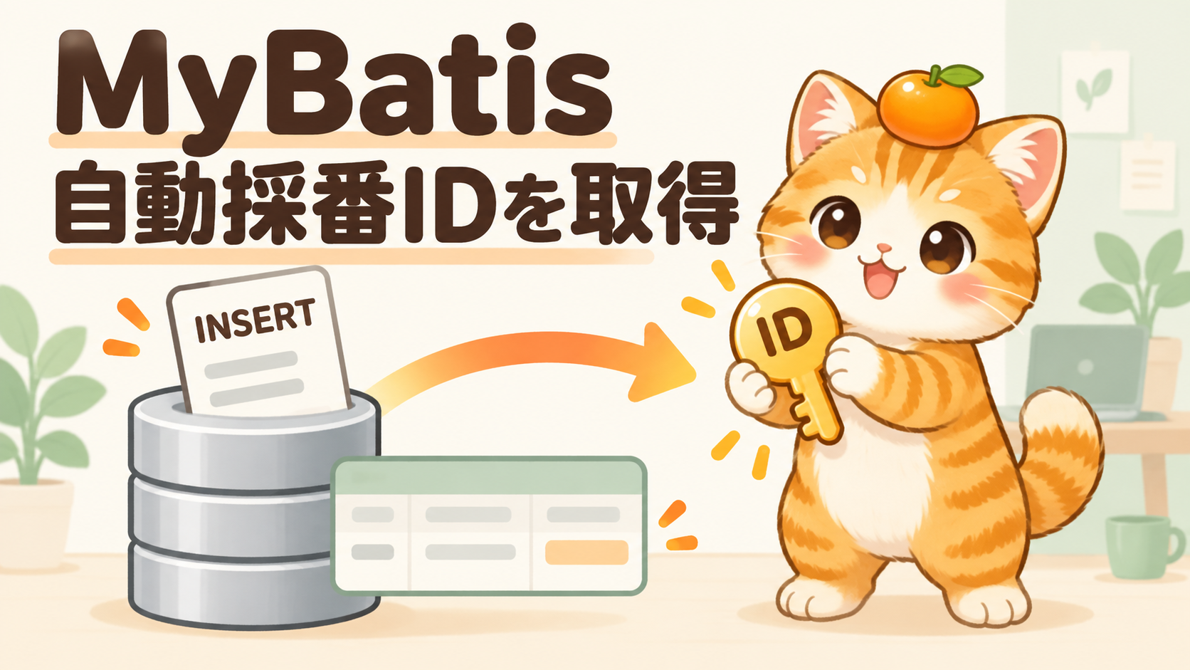 MyBatisで自動採番されたIDを取得する方法｜INSERT後の主キーを受け取る