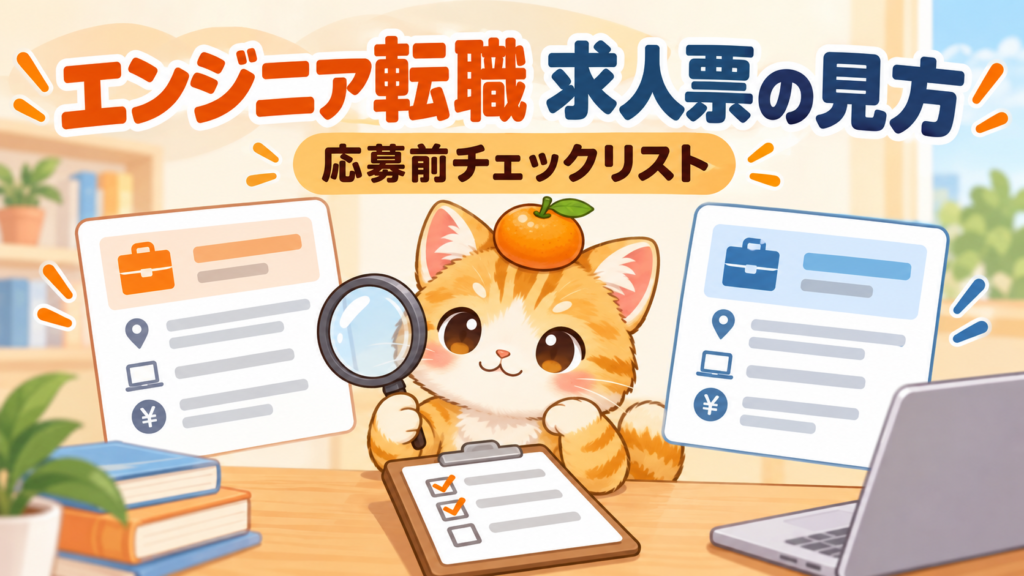 エンジニア転職の求人票の見方｜必須条件と労働条件を応募前に比較するチェックリスト