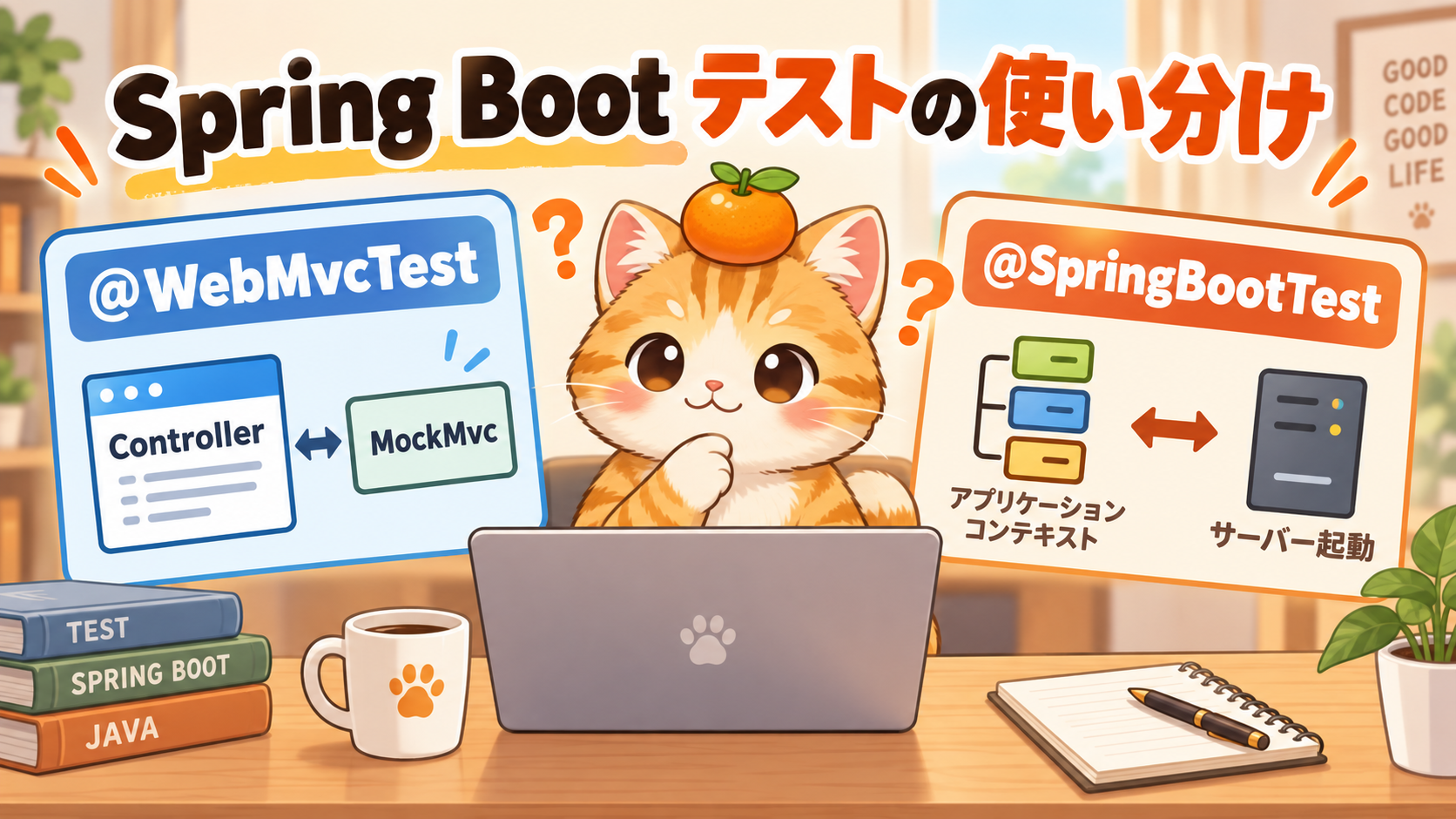 Spring Boot｜@WebMvcTestと@SpringBootTestの違いと使い分け