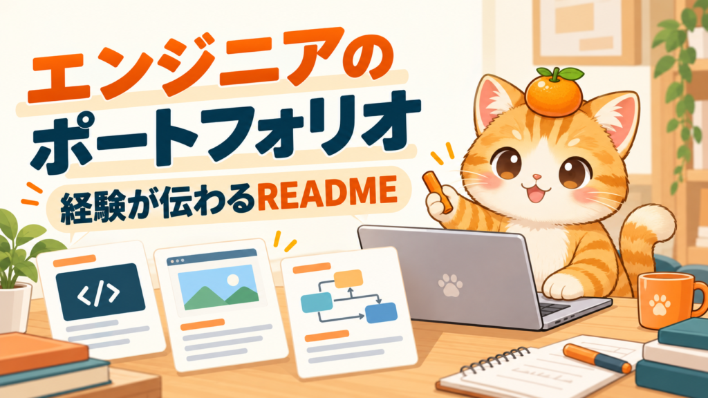 エンジニアのポートフォリオの作り方｜経験が伝わるREADMEと成果物のまとめ方