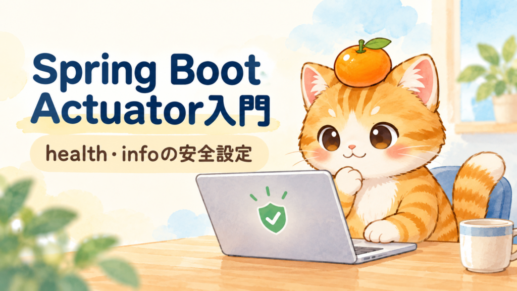 Spring Boot Actuator入門｜health・infoの公開範囲と本番運用